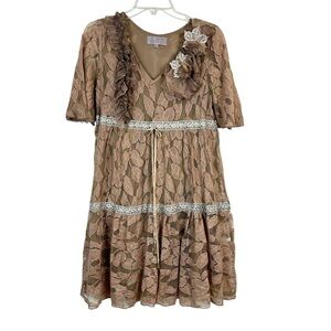 Pretty Angel Fairy Grunge Lace Babydoll Dress Size S